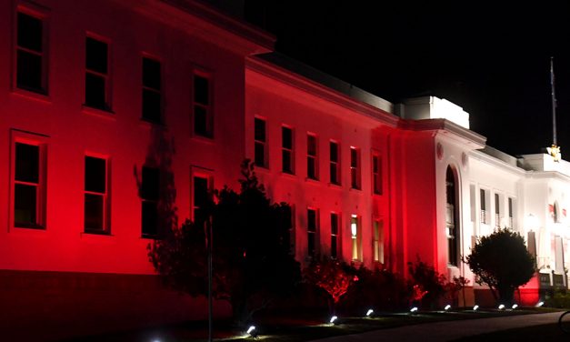 Icons light up in red for 65 Roses